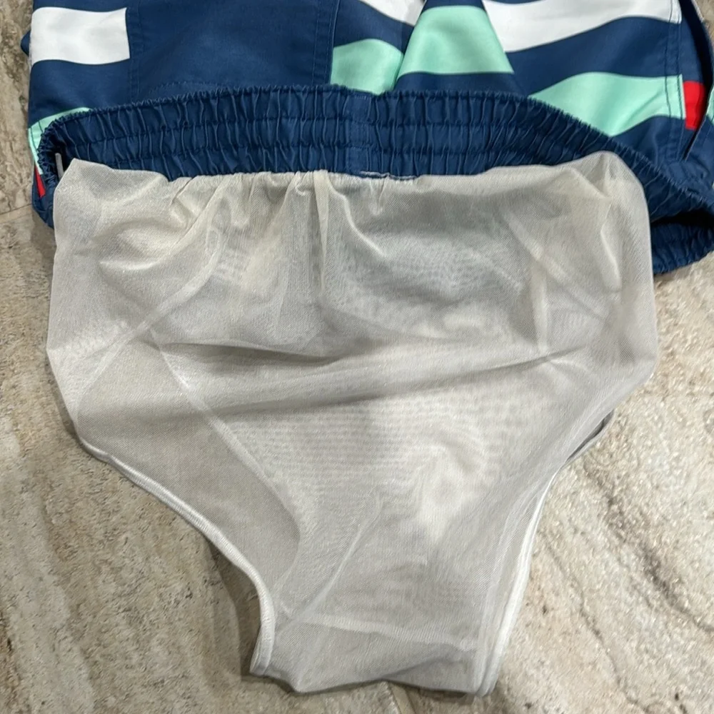 Chubbies Men’s Striped Swim Trunks Size Large